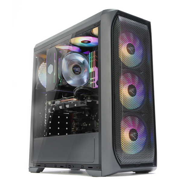 Zalman Computer case  N5 MF, MidT, 2xUSB2.0,1xUSB3.0, 4x120mm ARGB, acrylic (side panel), without PSU, black