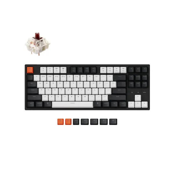 Keychron C1Wired  87 Key  Gateron  Switch  RGB  Brown