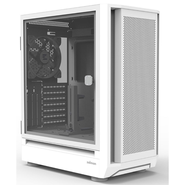Zalman PC case I6 without PSU, 1xUSB3.0, 1xUSB2.0, 1xUSB Type-C, 4x140mm RGB, VGA 355mm, LCS ready, TG Side Panel, ATX, white