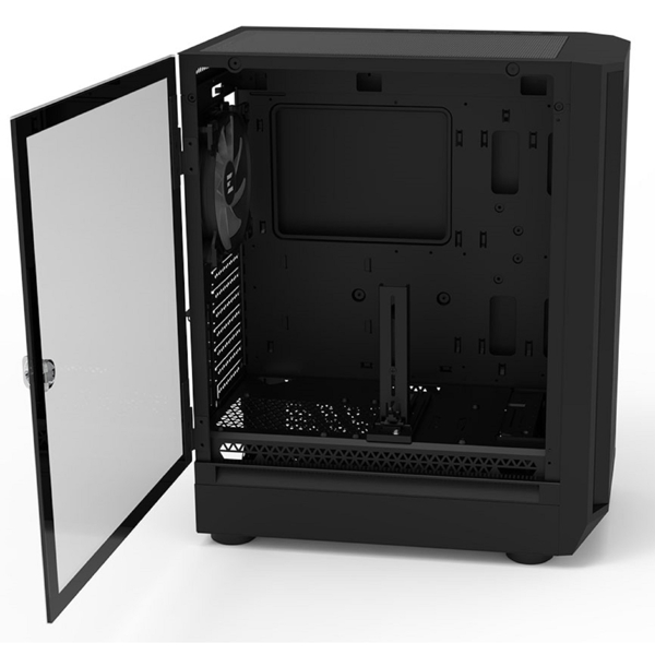 Zalman PC case I6 without PSU, 1xUSB3.0, 1xUSB2.0, 1xUSB Type-C, 4x140mm RGB, VGA 355mm, LCS ready, TG Side Panel, ATX, black