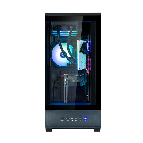 Zalman PC case P50 DS without PSU, 2xUSB3.0, 1xUSBType-C, 4x120mm ARGB, VGA 435mm, LCS ready, TG Side Panel, ATX, black