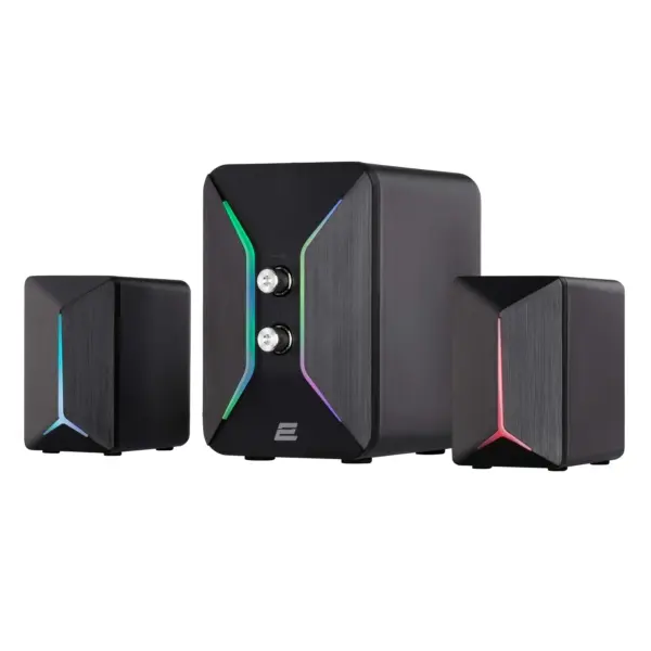 2E Multimedia speaker  PCS301 RGB, 2.1, USB, Black