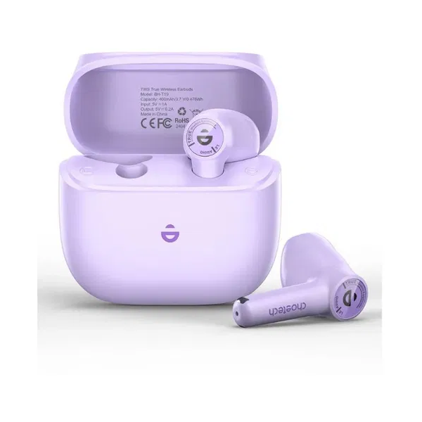 Choetech BH-T19 ENC in-ear headphones Purple