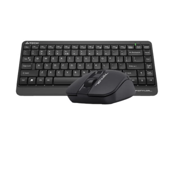 კლავიატურა-მაუსი: A4Tech Fstyler FG1112 2.4G Compact Desktop Set EN/RU layout Black