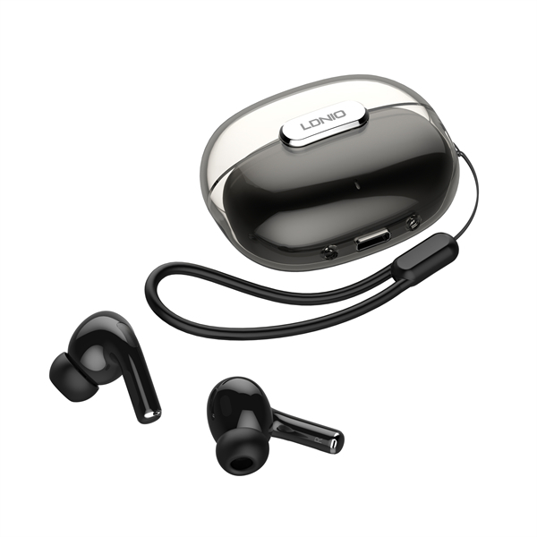 LDNIO უკაბელო ბლუთუზ ყურთსასმენი T02 Black Wireless Stereo BT Earbud in-ear Earphone შავი