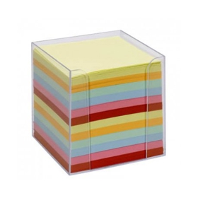 ჩასანიშნი ქაღალდი  ფერადი 90*90*871 Plastic box