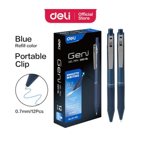კალამი მელნიანი Gel Pen 0.7mm G80-BL, DELI