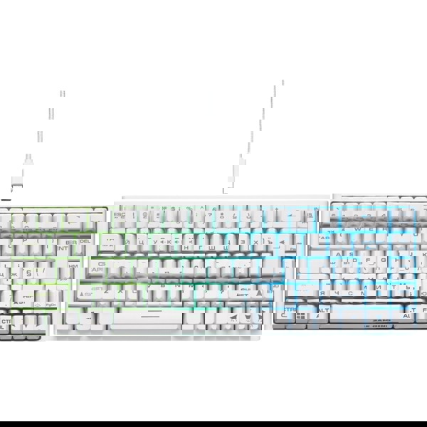 2E GAMING Membrane keyboard KG350 68key, USB-A, EN/UA/RU, RGB, white