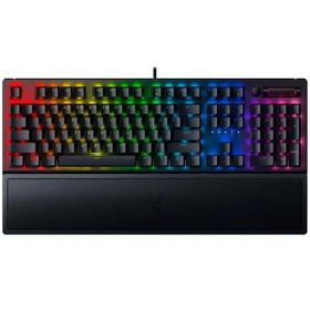 RAZER Keyboard BlackWidow V3 RGB 108key Yellow Switch USB RU Black