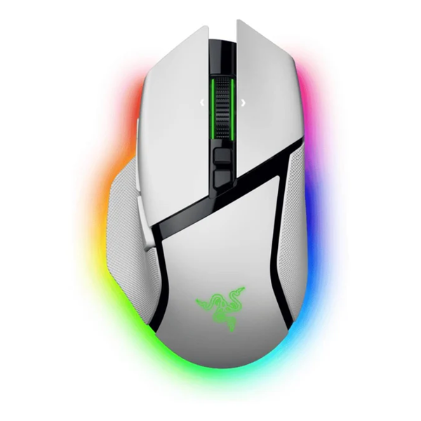Razer Mouse Basilisk V3 Pro 35K, RGB, USB-A/WL/BT, white