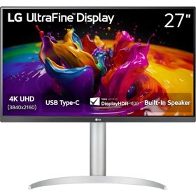 Monitor/ LG/ LG UltraFine 27UP850K-W.AMA 27” 4K UHD IPS Monitor 3840 x 2160 400 cd/m^2 5ms Type-C