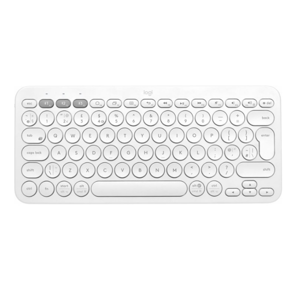 K380, LOGITECH White Multi-Device Bluetooth Keyboard - BT  L920-009589