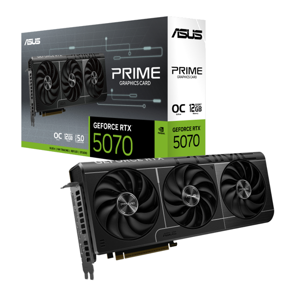 ASUS Graphic Card GeForce RTX 5070 12GB GDDR7 OC PRIME-RTX5070-O12G