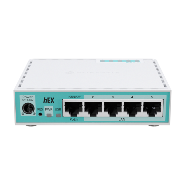 როუტერი hEX refresh - Dual Core CPU, 5x Gigabit Port, MikroTik (RB750Gr3 განახლებული) [E50UG]