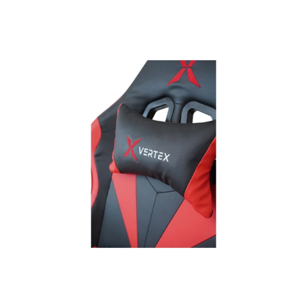 გეიმერული სავარძელი: Vertex Gemu Gaming Chair Black & Red PVC