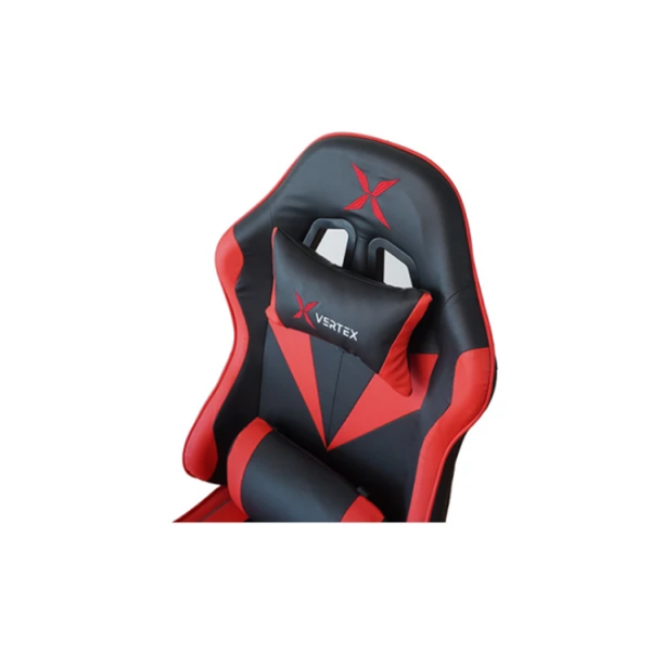 გეიმერული სავარძელი: Vertex Gemu Gaming Chair Black & Red PVC