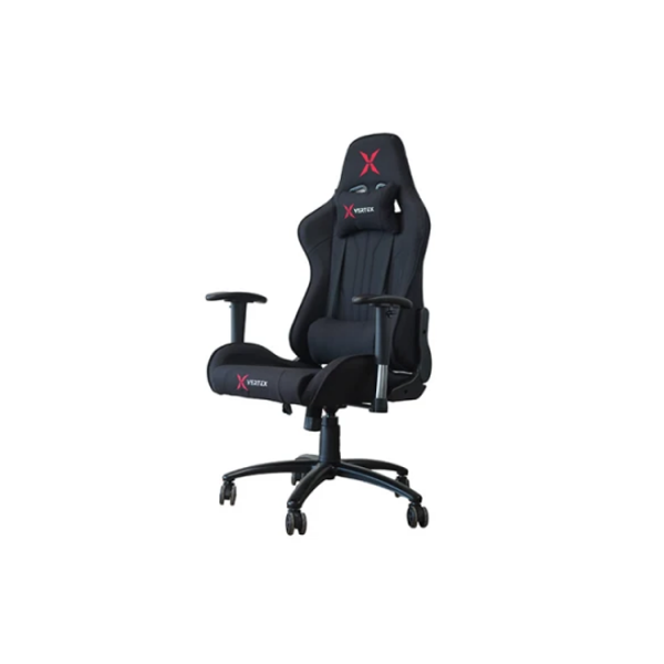 გეიმერული სავარძელი: Vertex Turu Gaming Chair Black Fabric
