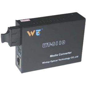 მედია კონვერტორი 100მბ 1310/1550ნმ 20კმ SC, Wintop [WT-8110SB-11-20A]