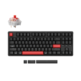Mechanical keyboard Keychron C3 Pro 87Key, K pro Red, USB-A, QMK, Hot-swap, EN, Red Led
