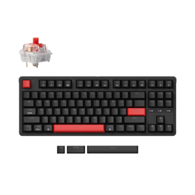 Mechanical keyboard Keychron C3 Pro 87Key, K pro Brown, USB-A, QMK, Hot-swap, EN, Red Led