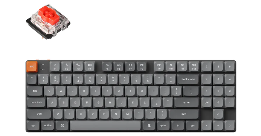 Mechanical keyboard Keychron K13 MAX 90Key, K pro Red, WL/BT/USB-A, QMK ...