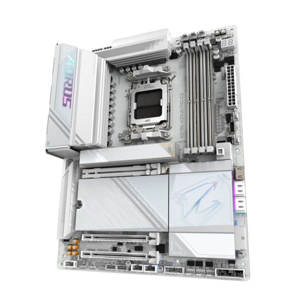 GIGABYTE Motherboard X870E AORUS PRO ICE sAM5 X870 4xDDR5 M.2 HDMI Wi-Fi BT ATX