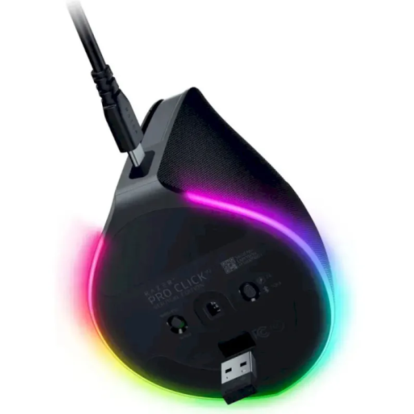 Razer Mouse Pro Click V2, USB-A/WL/BT, Vertical Ed., white