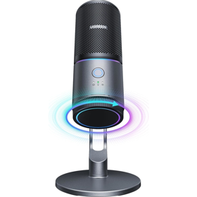 მიკროფონი UGREEN CM769 (35629), Microphone for PC, RGB, USB, 3.5mm, Black