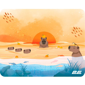 2E Mouse Pad CAPYBARRA, S(250x200x2mm), yellow