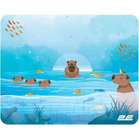 2E Mouse Pad CAPYBARRA, S(250x200x2mm), blue