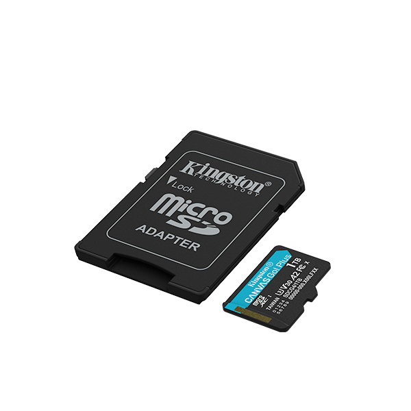 Flash Card/ Kingston Canvas Go Plus 1TB microSD Card | Up to 200MB/s | Class 10, UHS-I, U3, V30, A2 | SDCG4/1TB