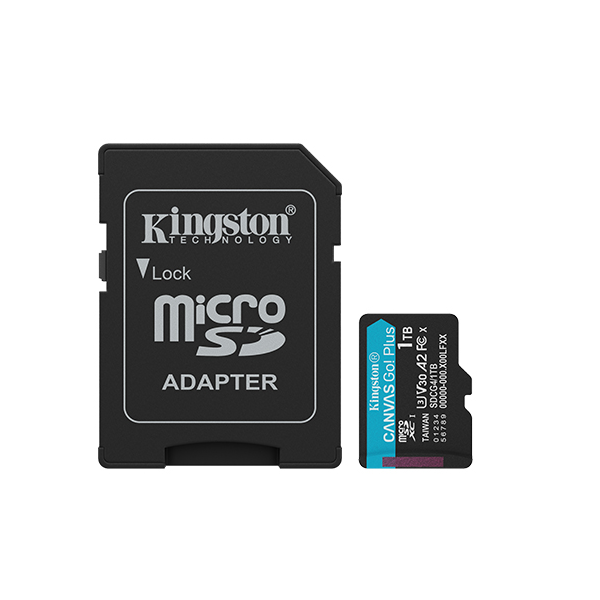 Flash Card/ Kingston Canvas Go Plus 1TB SD Card | Up to 200MB/s | Class 10, UHS-I, U3, V30 | SDG4/1TB