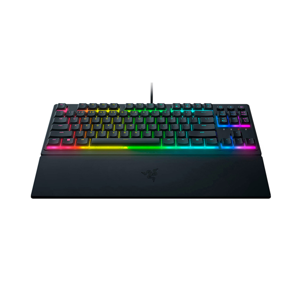 Razer Keyboard mechanical Ornata V3 TKL 84key, Mecha-Membrane Switch, USB-A, EN/RU, RGB, black