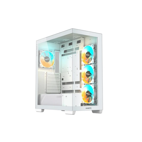 ქეისი: Gigabyte C500 PANORAMIC STEALTH ICE 4x120mm ARGB Fans Mid Tower White - C500PI ST