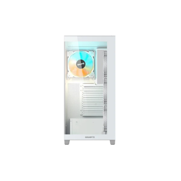ქეისი: Gigabyte C500 PANORAMIC STEALTH ICE 4x120mm ARGB Fans Mid Tower White - C500PI ST