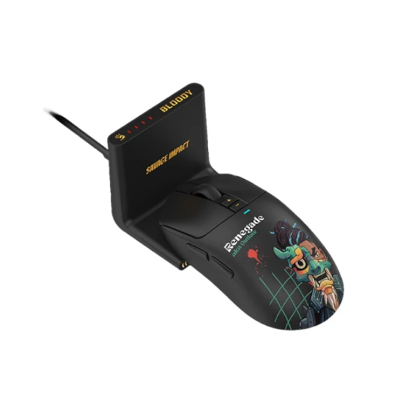 მაუსი: A4Tech Bloody R72 Ultra Duo Dual Mode Wireless Gaming Mouse Renegade Midnight
