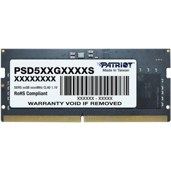 ოპერატიული მეხსიერება: Patriot Signature DDR5 16GB 5600MHz SODIMM - PSD516G560081S