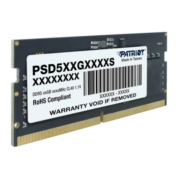 ოპერატიული მეხსიერება: Patriot Signature DDR5 16GB 5600MHz SODIMM - PSD516G560081S