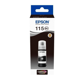 Epson კარტრიჯის მელანი I/C (b) L8160/L8180, 115 ECOTANK PIGMENT BLACK INK BOTTLE