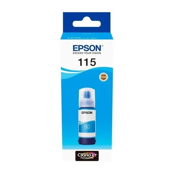 Epson კარტრიჯის მელანი I/C (b) L8160/L8180, 115 ECOTANK CYAN INK BOTTLE