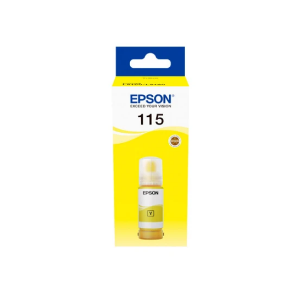 Epson კარტრიჯის მელანი I/C (b) L8160/L8180, 115 ECOTANK YELLOW INK BOTTLE