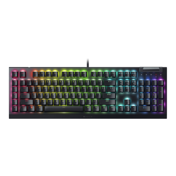 Razer Keyboard mechanical BlackWidow V4 X, 110key, Yellow Switch, USB-A, EN, RGB, black