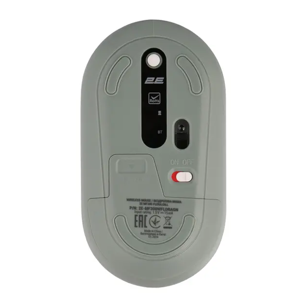 2E Mouse MF300 FLORA:DILL Silent WL BT, Green
