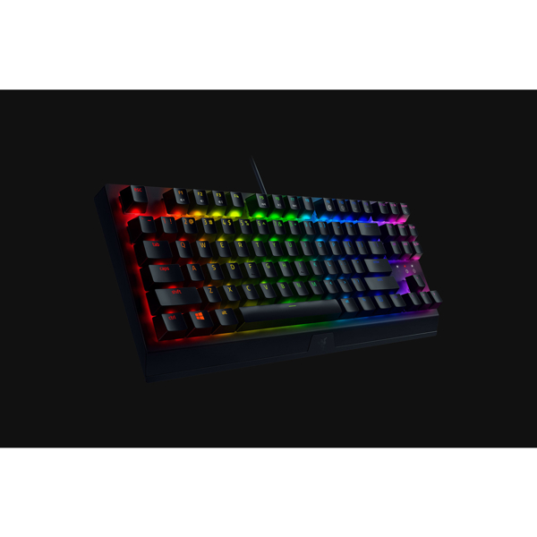 Razer Keyboard mechanical BlackWidow V3 TKL 87key, Green Switch, USB-A, EN/RU, RGB, black
