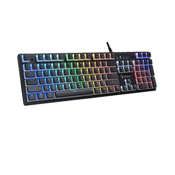 კლავიატურა: A4Tech Bloody S520N Mechanical BLMS Brown Switch RGB Gaming Keyboard Pudding Black