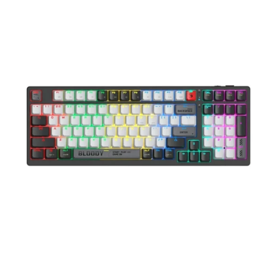 კლავიატურა: A4Tech Bloody WS98 Dual-Core Wireless Mechanical Keyboard BLMS Red Plus Switch Bloody Grey