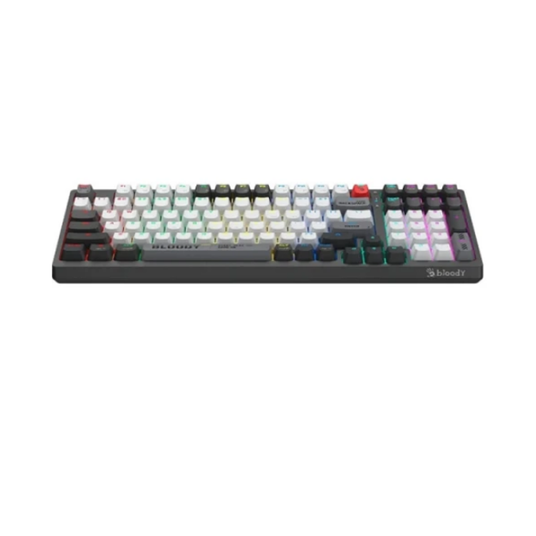 კლავიატურა: A4Tech Bloody WS98 Dual-Core Wireless Mechanical Keyboard BLMS Red Plus Switch Bloody Grey