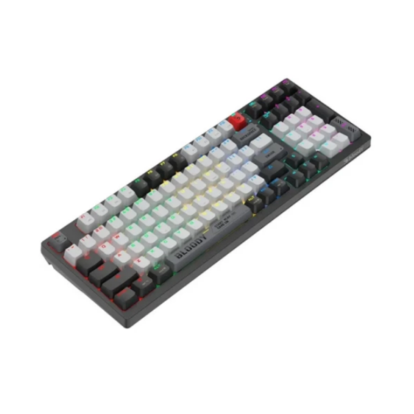 კლავიატურა: A4Tech Bloody WS98 Dual-Core Wireless Mechanical Keyboard BLMS Red Plus Switch Bloody Grey