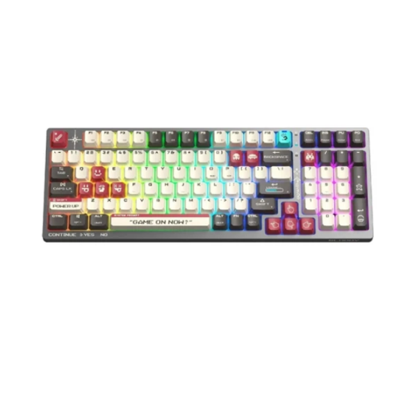 კლავიატურა: A4Tech Bloody WS98 Dual-Core Wireless Mechanical Keyboard BLMS Red Plus Switch Pixels Red