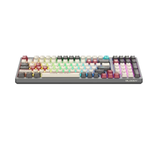 კლავიატურა: A4Tech Bloody WS98 Dual-Core Wireless Mechanical Keyboard BLMS Red Plus Switch Pixels Red